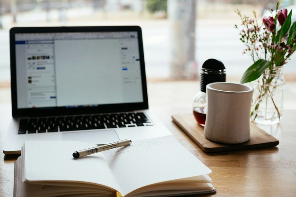 Laptop and notebook for real estate home study